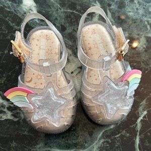 Mini Melissa Rainbow Jelly Sandals (Size 5 Baby/Toddler Girl)